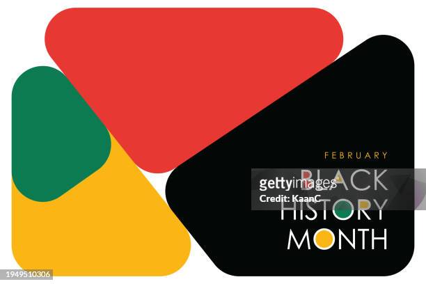 black history month celebrate.line shape. vector illustration design graphic. black history month. vector stock illustration - february stock illustrations