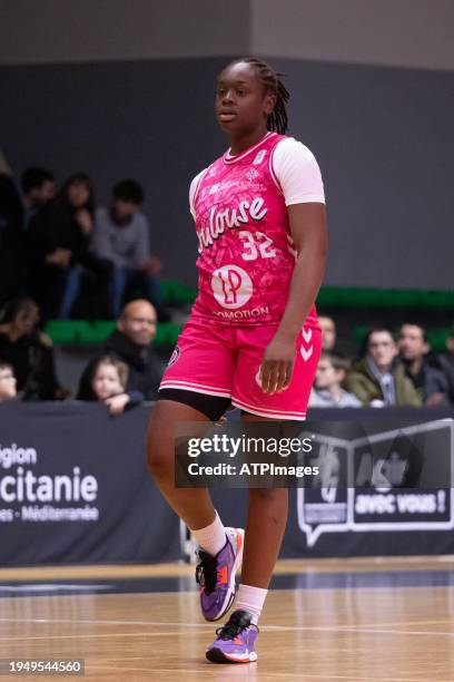 Binta Drame of Toulouse Métropole Basket in action during LF2 Day 13 match between Toulouse Métropole Basket and CBF Chartres Basket Club Féminin at...