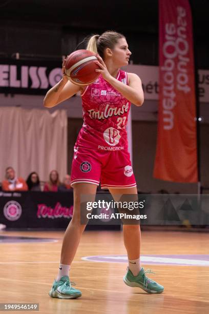 Ewl Guennoc of Toulouse Métropole Basket in action during LF2 Day 13 match between Toulouse Métropole Basket and CBF Chartres Basket Club Féminin at...