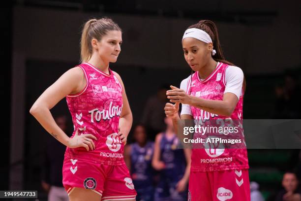 Amandine Toi of Toulouse Métropole Basket in action during LF2 Day 13 match between Toulouse Métropole Basket and CBF Chartres Basket Club Féminin at...