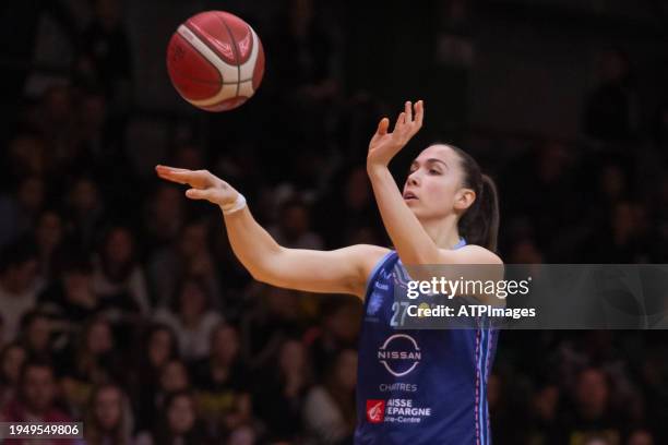 Rosanne Le Seyec of CBF Chartres Basket in action during LF2 Day 13 match between Toulouse Métropole Basket and CBF Chartres Basket Club Féminin at...