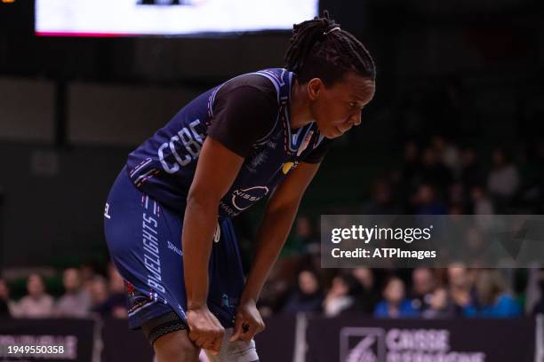 Uju Ugoka of CBF Chartres Basket in action during LF2 Day 13 match between Toulouse Métropole Basket and CBF Chartres Basket Club Féminin at the...