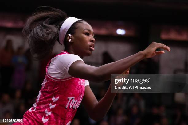 Nicole Ehizele Enabosi of Toulouse Métropole Basket in action during LF2 Day 13 match between Toulouse Métropole Basket and CBF Chartres Basket Club...