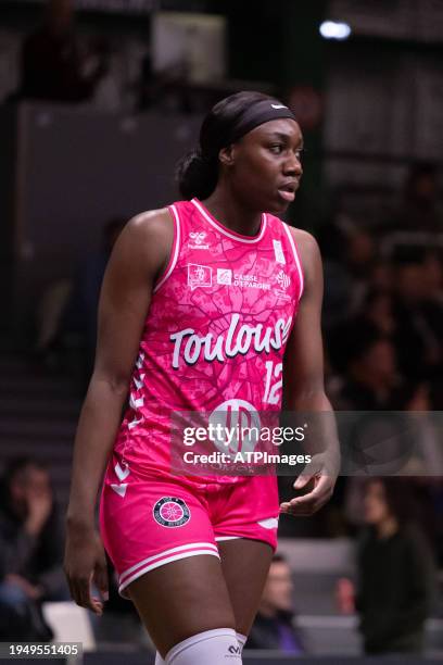 Catherine Mosengo-Masa of Toulouse Métropole Basket in action during LF2 Day 13 match between Toulouse Métropole Basket and CBF Chartres Basket Club...