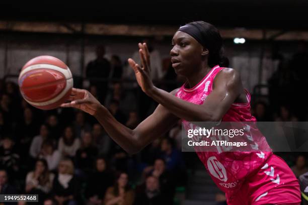 Catherine Mosengo-Masa of Toulouse Métropole Basket in action during LF2 Day 13 match between Toulouse Métropole Basket and CBF Chartres Basket Club...