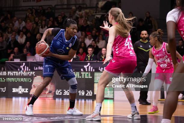 Uju Ugoka of CBF Chartres Basket in action during LF2 Day 13 match between Toulouse Métropole Basket and CBF Chartres Basket Club Féminin at the...