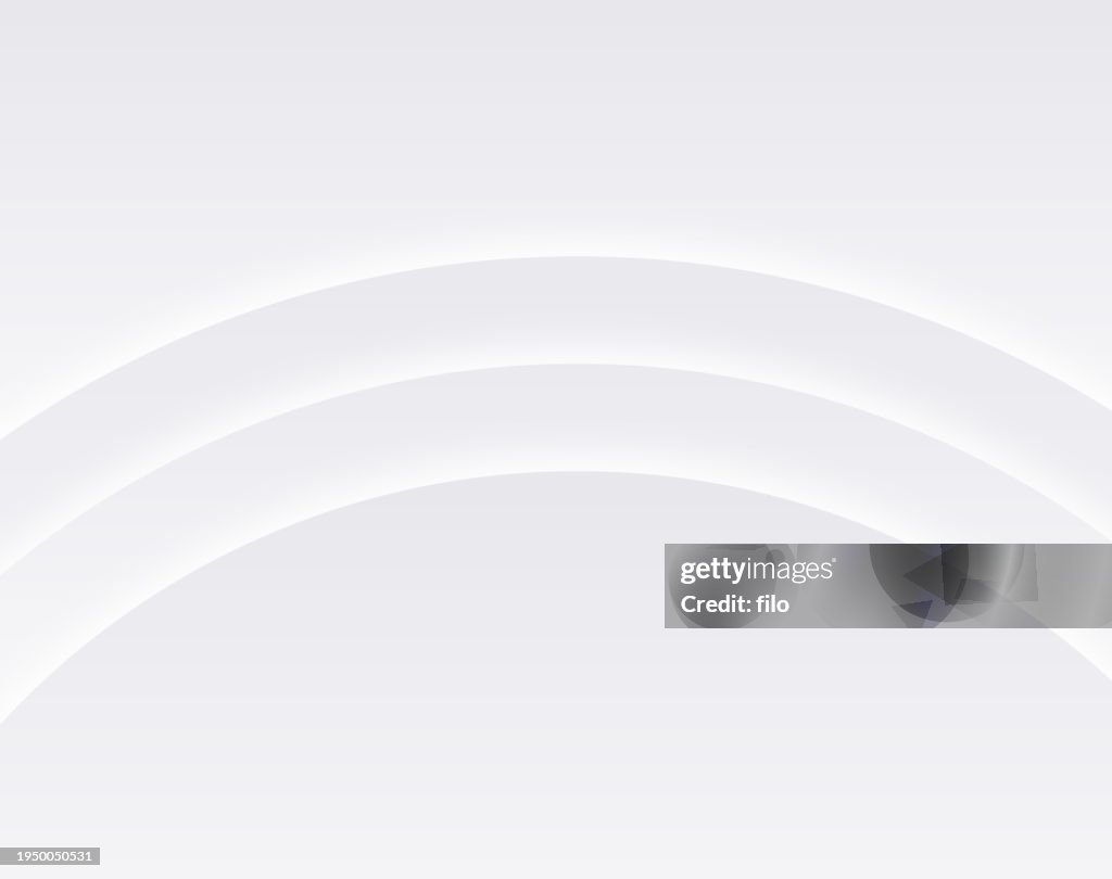 Curva do círculo em camadas cinza prata fundo abstrato