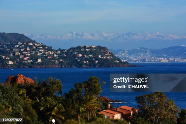 french riviera in winter - coastline cannes stock pictures, royalty-free photos & images