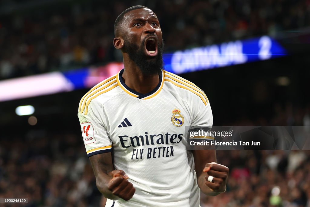 Dan Ruediger Antonio Ruediger of Real Madrid celebrates after Daniel Carvajal of ...