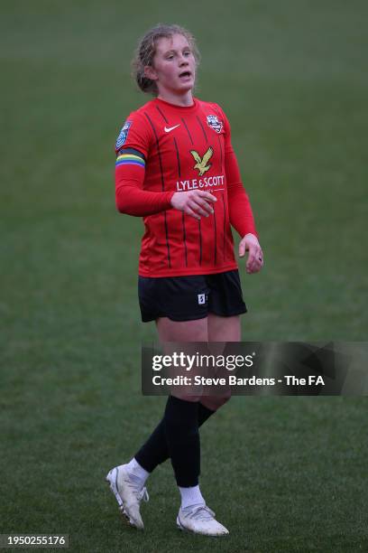 Caragh Hamilton of Lewes during the Barclays FA Women's Championship match between Lewes and Durham at The Dripping Pan on January 21, 2024 in Lewes,...