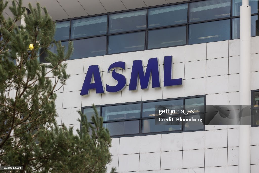 Asml Conference A logo on the exterior of the ASML Holding NV headquarters in... News ...