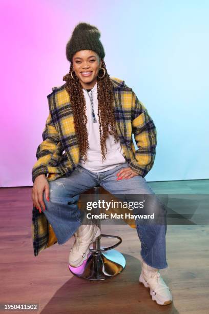 Andra Day visits the IMDb Portrait Studio at Acura House of Energy on Location at Sundance 2024 on January 21, 2024 in Park City, Utah.