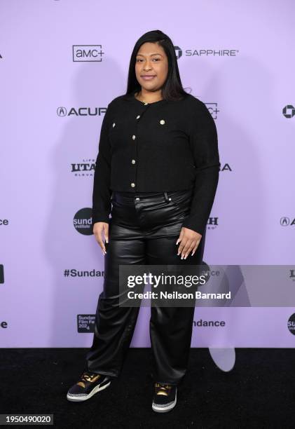 Angelika Maldonado attends the "Union" Premiere during the 2024 Sundance Film Festival at Library Center Theatre on January 21, 2024 in Park City,...