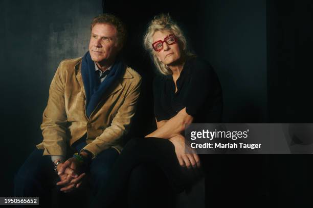Will Ferrell and Harper Steele of 'Will & Harper' are photographed for Los Angeles Times on January 22, 2024 at the LA Times Studio at Sundance Film...