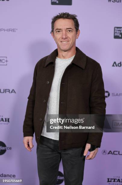 Jeremy Plager attends the "Suncoast" Premiere during the 2024 Sundance Film Festival at Library Center Theatre on January 21, 2024 in Park City, Utah.