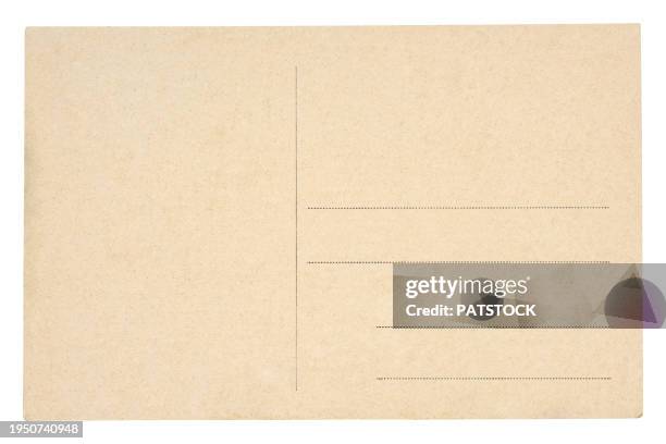 vintage blank postcard - cartão postal imagens e fotografias de stock