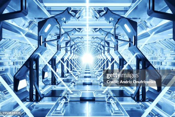 hyperspace tunnel - hyperspace stock pictures, royalty-free photos & images