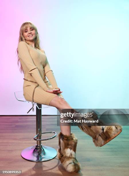 Megan Stott visits the IMDb Portrait Studio at Acura House of Energy on Location at Sundance 2024 on January 21, 2024 in Park City, Utah.