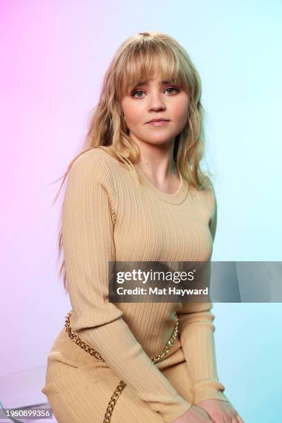 Megan Stott visits the IMDb Portrait Studio at Acura House of Energy on Location at Sundance 2024 on January 21, 2024 in Park City, Utah.