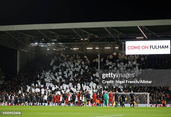 Fulham v Liverpool - Carabao Cup Semi Final Second Leg Fulham v Liverpool - Carabao Cup Semi Final Second Leg