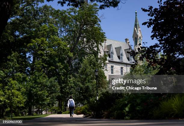 The Northwestern University campus in Evanston, Illinois, on July 10, 2023.