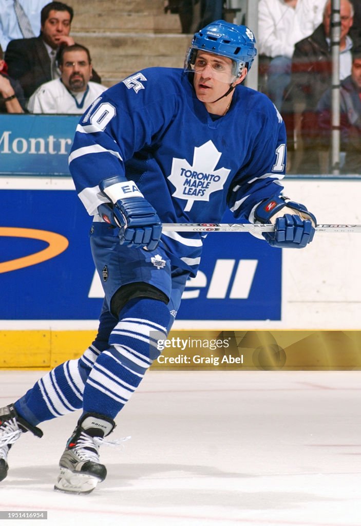 Ron Rundel Toronto Ron Francis of the Toronto Maple Leafs skates against the Pittsburgh ...
