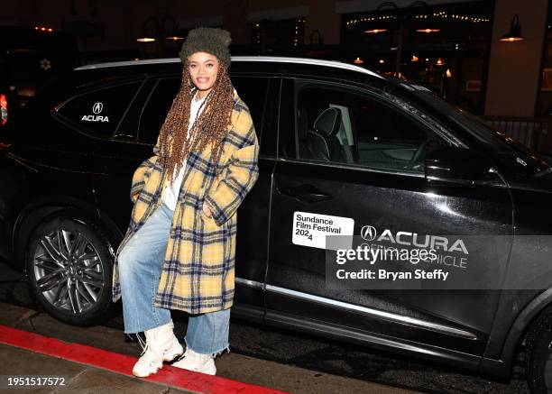 Andra Day attends the 2024 Sundance Film Festival on January 21, 2024 in Park City, Utah.