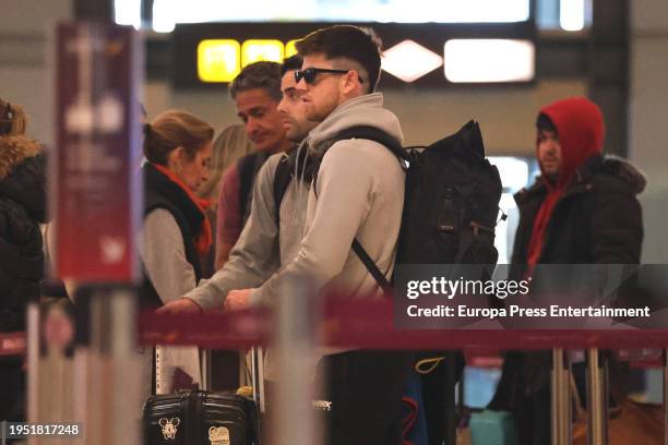 Miguel Bernardeau at the airport, January 12 in Madrid, Spain.