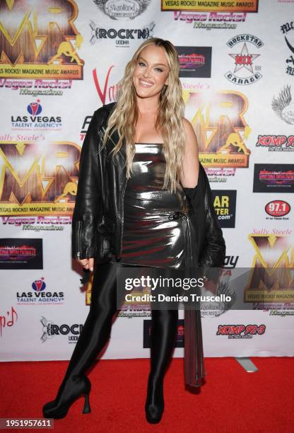 Lacey Schwimmer arrives at the Vegas Rocks! Magazine Awards at Sam's Town Hotel & Gambling Hall on January 21, 2024 in Las Vegas, Nevada.