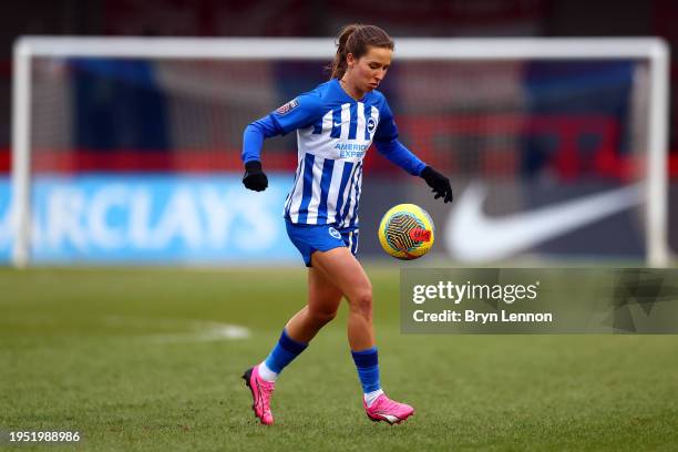 Tatiano Pinto of Brighton & Hove Albion in action during the Barclays Women´s Super League match between Brighton & Hove Albion and Bristol City at...