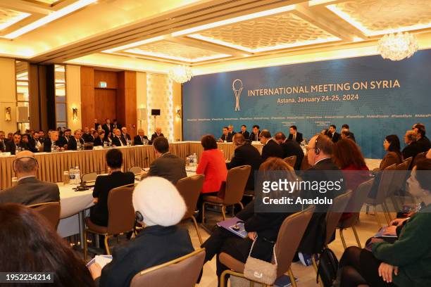 21st round of High-Level Meetings on Syria within the framework of the Astana format held in Astana, Kazakhstan on January 25, 2024.