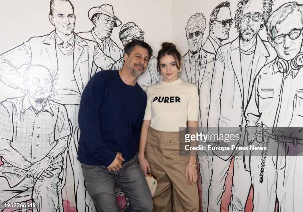 Hugo Silva and Zoe Arnao, during their interview for Europa Press at the Embajadores Cinemas in Madrid, on 22 January, 2024 in Madrid, Spain. Faro is...