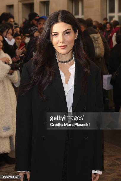 Razane Jammal attends the Christian Dior Haute Couture Spring/Summer 2024 show as part of Paris Fashion Week on January 22, 2024 in Paris, France.