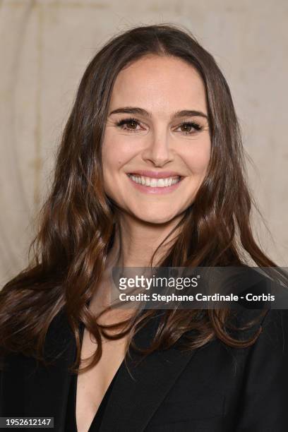 Natalie Portman attends the Christian Dior Haute Couture Spring/Summer 2024 show as part of Paris Fashion Week on January 22, 2024 in Paris, France.