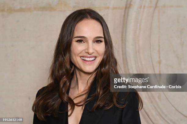 Natalie Portman attends the Christian Dior Haute Couture Spring/Summer 2024 show as part of Paris Fashion Week on January 22, 2024 in Paris, France.
