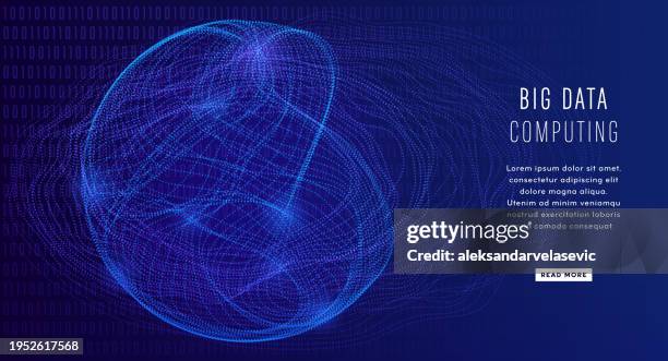 stockillustraties, clipart, cartoons en iconen met big data abstract technology background - artificieel neuraal netwerk