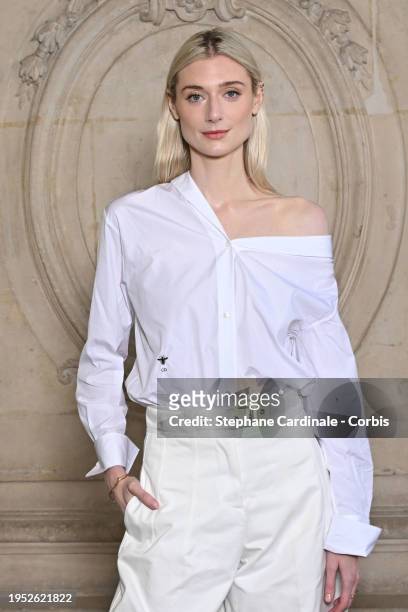Elizabeth Debicki attends the Christian Dior Haute Couture Spring/Summer 2024 show as part of Paris Fashion Week on January 22, 2024 in Paris, France.