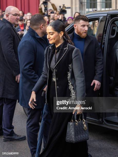 Sonam Kapoor attends the Christian Dior Haute Couture Spring/Summer 2024 show as part of Paris Fashion Week on January 22, 2024 in Paris, France.