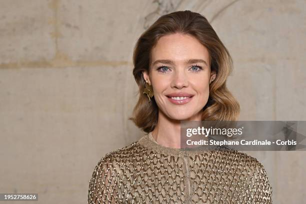 Natalia Vodianova attends the Christian Dior Haute Couture Spring/Summer 2024 show as part of Paris Fashion Week on January 22, 2024 in Paris, France.