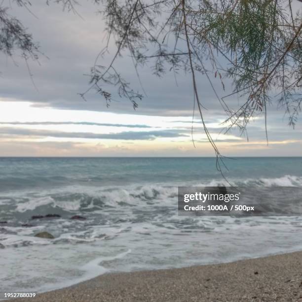 scenic view of sea against sky during sunset - 1000 2016 stock pictures, royalty-free photos & images