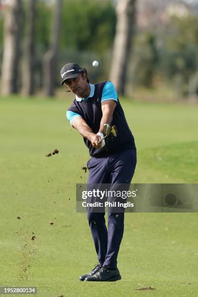 Jyoti Randhawa of India during Day Four of Legends Tour Q-School - Final Stage 2024 at Gloria Golf Club on January 22, 2024 in Belek, Turkey.