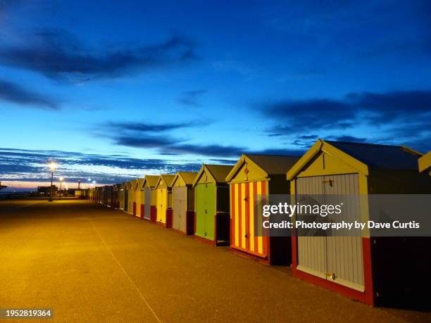 blue hour by the sea - hove stock pictures, royalty-free photos & images