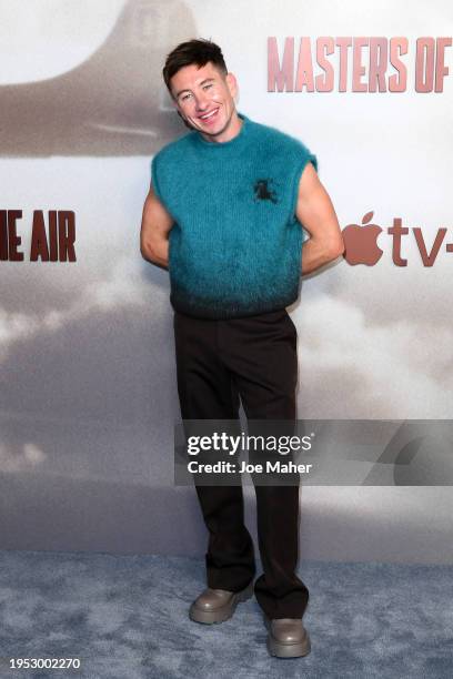 Barry Keoghan attends the UK Premiere of "Masters Of The Air" at Picturehouse Central on January 22, 2024 in London, England.