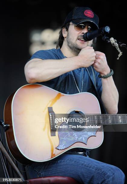 Eric Church performs during Voodoo Music & Arts festival 2009 at City Park on November 1, 2009 in New Orleans, Louisiana.