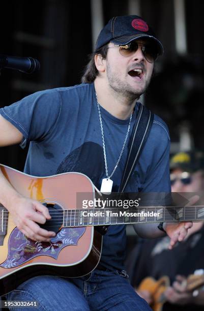 Eric Church performs during Voodoo Music & Arts festival 2009 at City Park on November 1, 2009 in New Orleans, Louisiana.
