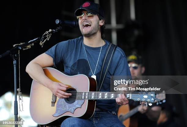 Eric Church performs during Voodoo Music & Arts festival 2009 at City Park on November 1, 2009 in New Orleans, Louisiana.