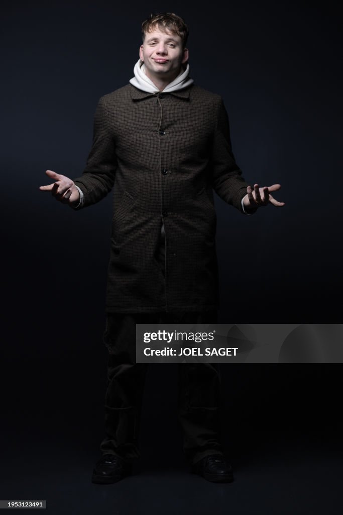 Be4n Rapper French rapper BEN plg, poses during a photo session in Paris, on ...