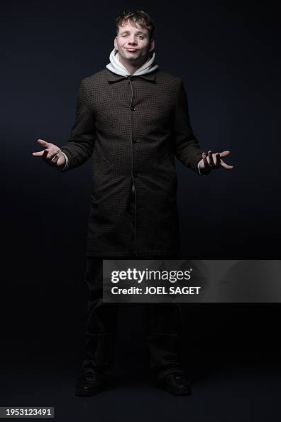 Ben Nickerson Rapper French rapper BEN plg, poses during a photo session in Paris, on ...