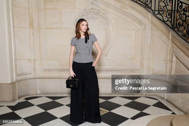 Princess Vittoria of Savoy attends the Christian Dior Haute Couture Spring/Summer 2024 show as part of Paris Fashion Week on January 22, 2024 in...