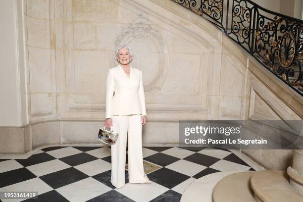 Glenn Close attends the Christian Dior Haute Couture Spring/Summer 2024 show as part of Paris Fashion Week on January 22, 2024 in Paris, France.